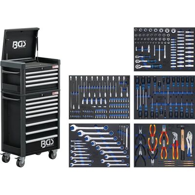 Chariot à outils BGS Pro Standard Maxi - 12 tiroirs, 263 outils - Publicité Chariot à outils BGS Pro Standard Maxi - 12 tiroirs, 263 outils - Publicité