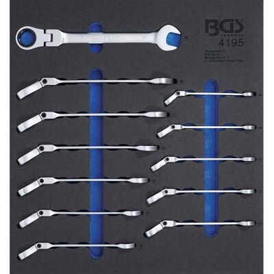 Set de Herramientas BGS TECHNIC - 12 Piezas, Llaves de Carraca, Ajustables, 8-19mm Set de Herramientas BGS TECHNIC - 12 Piezas, Llaves de Carraca, Ajustables, 8-19mm