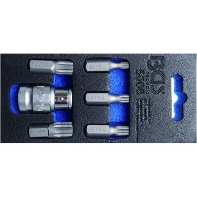 BGS TECHNIC - Zestaw końcówek do wkrętaka - 5 końcówek, 30mm, sześciokąt 10mm, XZN, na ścianę BGS TECHNIC - Zestaw końcówek do wkrętaka - 5 końcówek, 30mm, sześciokąt 10mm, XZN, na ścianę