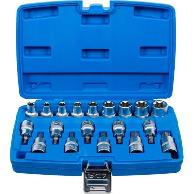 BGS Bits and Socket Set - 12.5mm, Torx & E-Profile - 19 pcs BGS Bits and Socket Set - 12.5mm, Torx & E-Profile - 19 pcs