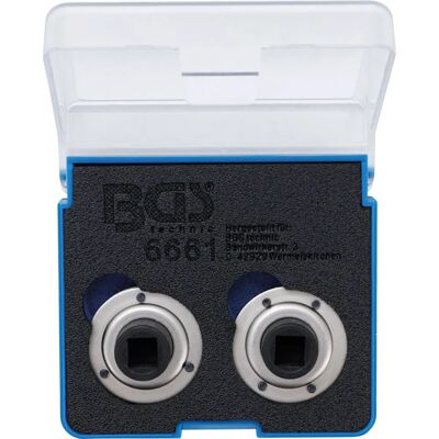 BGS TECHNIC Bremskolben-Reset-Adapter-Set - Universell, Verstellbar, Stahl BGS TECHNIC Bremskolben-Reset-Adapter-Set - Universell, Verstellbar, Stahl
