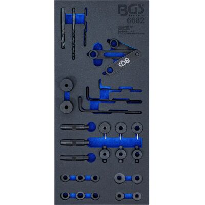 Bgs Technic Bandeja para carro - Juego de herramientas para culatas 28 piezas Bgs Technic Bandeja para carro - Juego de herramientas para culatas 28 piezas