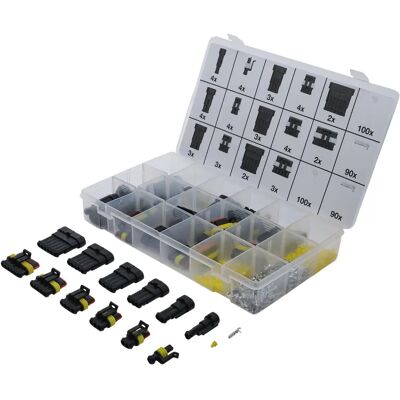 Kit di Connettori Elettrici BGS - 425 pz - Impermeabile, Dustproof Kit di Connettori Elettrici BGS - 425 pz - Impermeabile, Dustproof