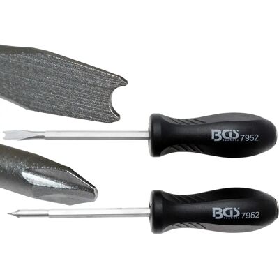 BGS TECHNIC - Juego de 2 destornilladores para tornillos dañados - 195mm BGS TECHNIC - Juego de 2 destornilladores para tornillos dañados - 195mm