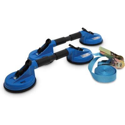 BGS 7997 - Double Suction Cup Glass Holder Set - Car Window Transport BGS 7997 - Double Suction Cup Glass Holder Set - Car Window Transport