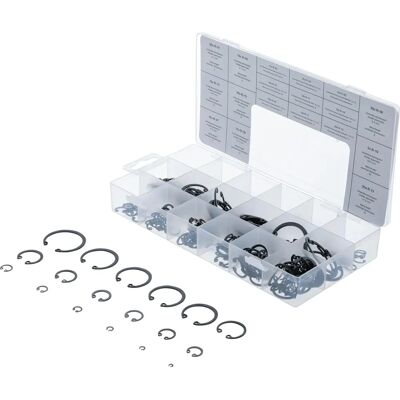 Conjunto de Anéis de Fecho BGS - 3-32mm - 300 peças Conjunto de Anéis de Fecho BGS - 3-32mm - 300 peças