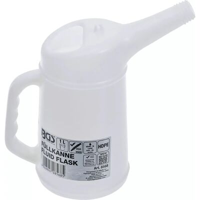 BGS TECHNIC Flüssigkeitsbehälter - 1L, Robustes Kunststoff, Skala, Öl & Batterivloeistoffe BGS TECHNIC Flüssigkeitsbehälter - 1L, Robustes Kunststoff, Skala, Öl & Batterivloeistoffe