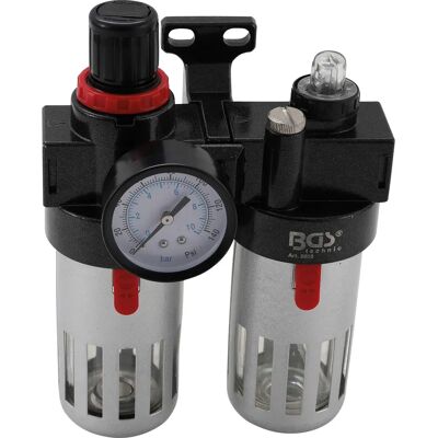 BGS TECHNIC - Filtro e Lubrificatore d'Aria Pneumatica - Montaggio a parete BGS TECHNIC - Filtro e Lubrificatore d'Aria Pneumatica - Montaggio a parete