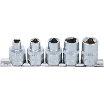 BGS TECHNIC Chrome Vanadium Socket Set - M5 M12 - 5 pcs - Durable BGS TECHNIC Chrome Vanadium Socket Set - M5 M12 - 5 pcs - Durable