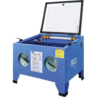 Cabina de arena BGS Technic - Azul, tamaño 480x380x260mm - Equipo de limpieza de superficies Cabina de arena BGS Technic - Azul, tamaño 480x380x260mm - Equipo de limpieza de superficies