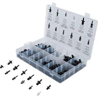 BGS 350-piece Fastening Clips Set - Automotive Repair Accessories BGS 350-piece Fastening Clips Set - Automotive Repair Accessories