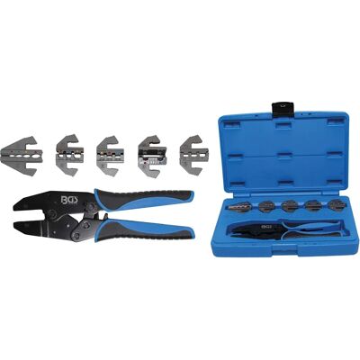 Bgs Technic - Conjunto de alicates de crimpagem com 5 pares de mordazas Bgs Technic - Conjunto de alicates de crimpagem com 5 pares de mordazas
