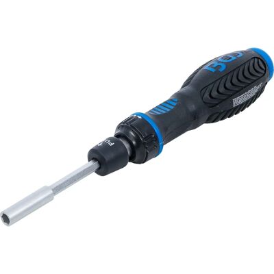 BGS TECHNIC Ratschen-Schraubendreher - Verstellbare Länge, Magnetischer Bithalter BGS TECHNIC Ratschen-Schraubendreher - Verstellbare Länge, Magnetischer Bithalter