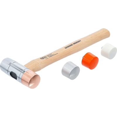 Martillo BGS TECHNIC con Cabezas Intercambiables - Mango de Hickory Ø 35mm Martillo BGS TECHNIC con Cabezas Intercambiables - Mango de Hickory Ø 35mm