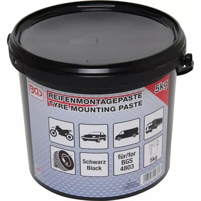 BGS TECHNIC Pasta grasso per montaggio pneumatici nera 5 kg BGS TECHNIC Pasta grasso per montaggio pneumatici nera 5 kg