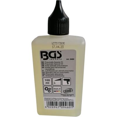 BGS Technic Lubrifiant 9460 - Huile pour outils pneumatiques 100 ml - Publicité BGS Technic Lubrifiant 9460 - Huile pour outils pneumatiques 100 ml - Publicité