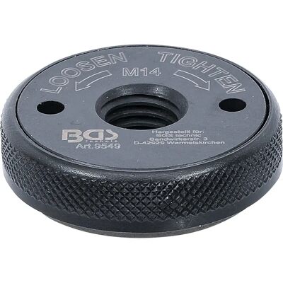 BGS TECHNIC Dado a serraggio rapido - per smerigliatrici angolari M14 BGS TECHNIC Dado a serraggio rapido - per smerigliatrici angolari M14