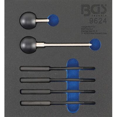 BGS Carro de herramientas + Bandeja 1/6: Herramienta de fijación del cigüeñal para Porsche Boxster, 911 M96 BGS Carro de herramientas + Bandeja 1/6: Herramienta de fijación del cigüeñal para Porsche Boxster, 911 M96