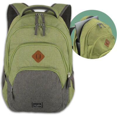 Sac à dos Travelite Basics Vert/Gris 45cm - Sac à dos Sac à dos Travelite Basics Vert/Gris 45cm - Sac à dos