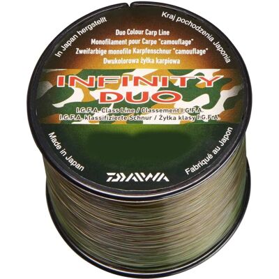 Daiwa Infinity Duo Camouflage - Fil de pêche - Publicité Daiwa Infinity Duo Camouflage - Fil de pêche - Publicité