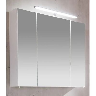 Schildmeyer Irene Badezimmerspiegel - Weiß, 3-türig, LED-Beleuchtung Schildmeyer Irene Badezimmerspiegel - Weiß, 3-türig, LED-Beleuchtung