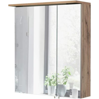 Spiegelschrank SCHILDMEYER Profil 16 - Braun - 2-türig - 60 cm Spiegelschrank SCHILDMEYER Profil 16 - Braun - 2-türig - 60 cm
