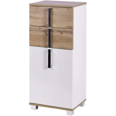 SCHILDMEYER Kampen Gabinete de baño Blanco / Wotaneiche - Gabinete de baño SCHILDMEYER Kampen Gabinete de baño Blanco / Wotaneiche - Gabinete de baño