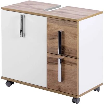 SCHILDMEYER Kampen Armadio Bagno Bianco e Rovere - Mobile da Bagno SCHILDMEYER Kampen Armadio Bagno Bianco e Rovere - Mobile da Bagno