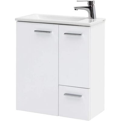 MÖBELPARTNER Waschbecken mit Unterschrank Matteo 137110 kreideweiß - Waschbecken & Unterschrank MÖBELPARTNER Waschbecken mit Unterschrank Matteo 137110 kreideweiß - Waschbecken & Unterschrank