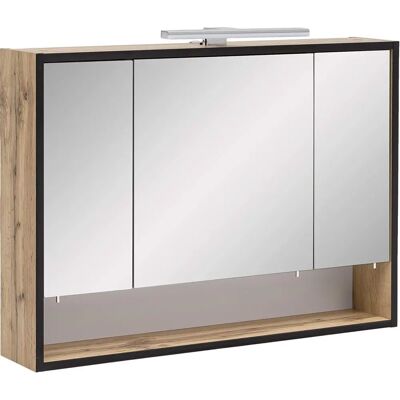 Armoire Miroir Maxima Schildmeyer - 3 Portes, Marron - Publicité Armoire Miroir Maxima Schildmeyer - 3 Portes, Marron - Publicité
