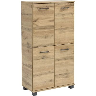 SCHILDMEYER Nora Badschrank - 4-türen, Landhaus Eiche, 116,9cm hoch SCHILDMEYER Nora Badschrank - 4-türen, Landhaus Eiche, 116,9cm hoch