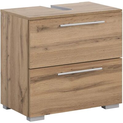 SCHILDMEYER Carlos - Landhausfarben Braun - 60,2cm Waschtischunterschrank SCHILDMEYER Carlos - Landhausfarben Braun - 60,2cm Waschtischunterschrank