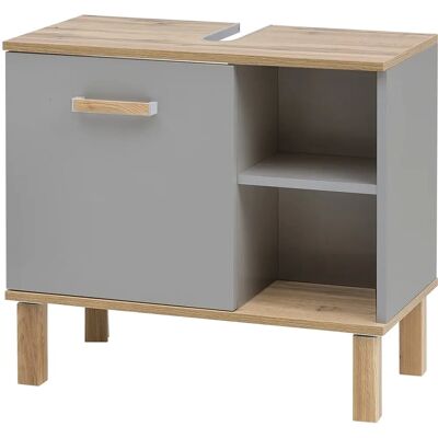 SCHILDMEYER Padua Badezimmer Unterschrank - 65,2cm x 60,1cm x 35cm - Grau-Holzwerkstoff SCHILDMEYER Padua Badezimmer Unterschrank - 65,2cm x 60,1cm x 35cm - Grau-Holzwerkstoff