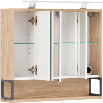 SCHILDMEYER Limone Armoire Miroir Salle de Bain - 3 Portes, 70cm - Publicité SCHILDMEYER Limone Armoire Miroir Salle de Bain - 3 Portes, 70cm - Publicité