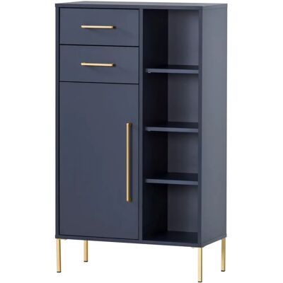 SCHILDMEYER Kent Nachtblau Midischrank - Bad-Midischränke SCHILDMEYER Kent Nachtblau Midischrank - Bad-Midischränke