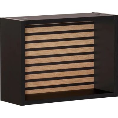 MÖBELPARTNER Étagère Ekko - noire - 40,2x15,7x30,2 cm - Étagère - Publicité MÖBELPARTNER Étagère Ekko - noire - 40,2x15,7x30,2 cm - Étagère - Publicité