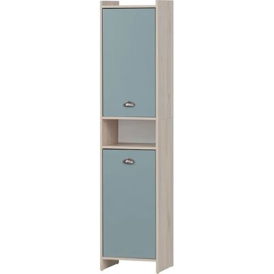 Armoire de salle de bains bleue Lindholm de SCHILDMEYER - Armoire de bain - Publicité Armoire de salle de bains bleue Lindholm de SCHILDMEYER - Armoire de bain - Publicité