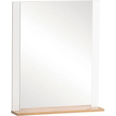 Witte landelijke eiken spiegel - 154719, 60x10 cm Witte landelijke eiken spiegel - 154719, 60x10 cm