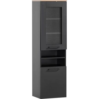 SCHILDMEYER Malte 40,3cm Hochschrank Schwarz & Eiche - Schrank SCHILDMEYER Malte 40,3cm Hochschrank Schwarz & Eiche - Schrank