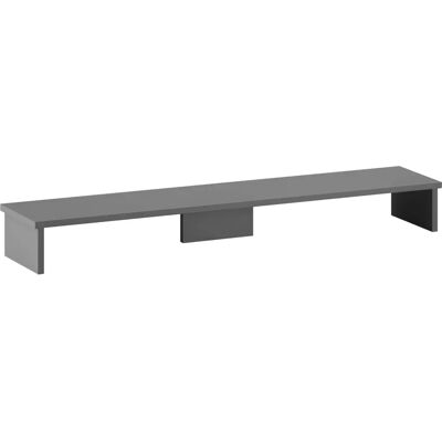 Tchibo - Monitorstand "Smash" - 119,5x21x4cm - Antraciet - Hout Tchibo - Monitorstand "Smash" - 119,5x21x4cm - Antraciet - Hout