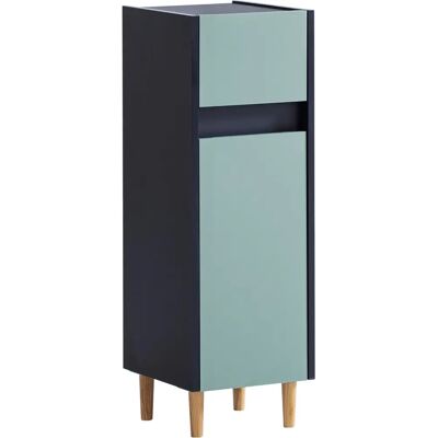 SCHILDMEYER Lovis 30x90cm Blau Badezimmer Schrank - Badmöbel SCHILDMEYER Lovis 30x90cm Blau Badezimmer Schrank - Badmöbel