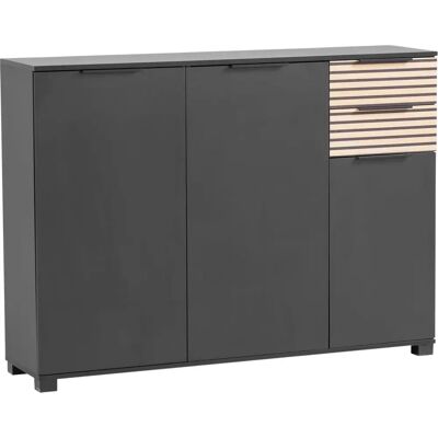 SCHILDMEYER Alexa Schuhschrank - 3-türig, Schwarz, FSC SCHILDMEYER Alexa Schuhschrank - 3-türig, Schwarz, FSC