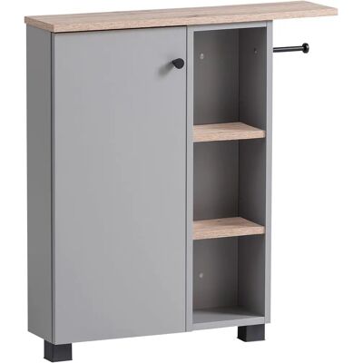 SCHILDMEYER Balto Mehrzweckschrank - 70cm, grau, Holzdekor - Badezimmermöbel SCHILDMEYER Balto Mehrzweckschrank - 70cm, grau, Holzdekor - Badezimmermöbel