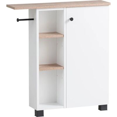 SCHILDMEYER Balto Mehrzweckschrank - 70 cm, weiß, wildeichefarben - Aufbewahrungsschrank SCHILDMEYER Balto Mehrzweckschrank - 70 cm, weiß, wildeichefarben - Aufbewahrungsschrank