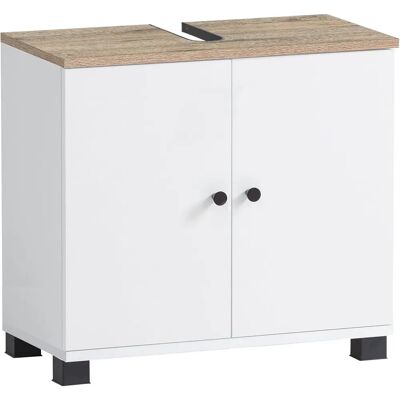 SCHILDMEYER Balto Unterschrank - Weiß, Wildeiche, 59cm breit SCHILDMEYER Balto Unterschrank - Weiß, Wildeiche, 59cm breit