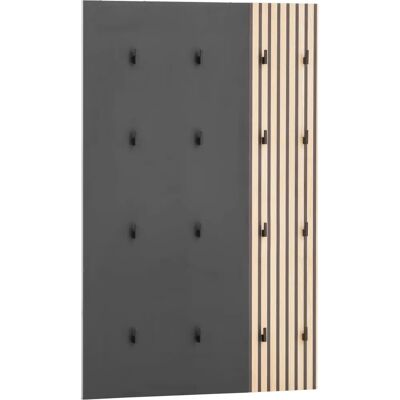 SCHILDMEYER Alexa panneau mural noir 73cm - Porte-manteau - Publicité SCHILDMEYER Alexa panneau mural noir 73cm - Porte-manteau - Publicité