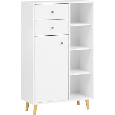 SCHILDMEYER Bjarne Midischrank - Weiß - 60x113.4x33 cm - Midischrank SCHILDMEYER Bjarne Midischrank - Weiß - 60x113.4x33 cm - Midischrank