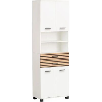 Schildmeyer Katta Hochschrank - Weiß, 4 Türen, FSC Schildmeyer Katta Hochschrank - Weiß, 4 Türen, FSC