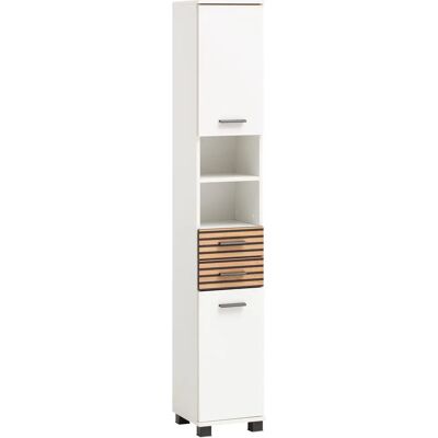 SCHILDMEYER Katta - Weiß, 2 Türen, 2 Schubladen - Hochschrank SCHILDMEYER Katta - Weiß, 2 Türen, 2 Schubladen - Hochschrank