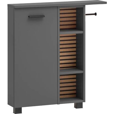 Armoire de salle de bains Katta de Schildmeyer - Anthracite, Étagères réglables, Fabriqué en Allemagne - Publicité Armoire de salle de bains Katta de Schildmeyer - Anthracite, Étagères réglables, Fabriqué en Allemagne - Publicité